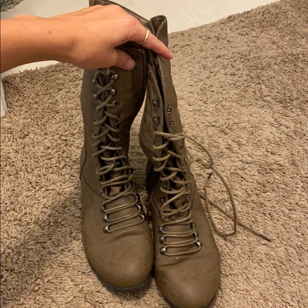 Lace up boots